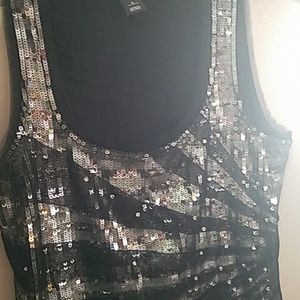 Sequence dress top